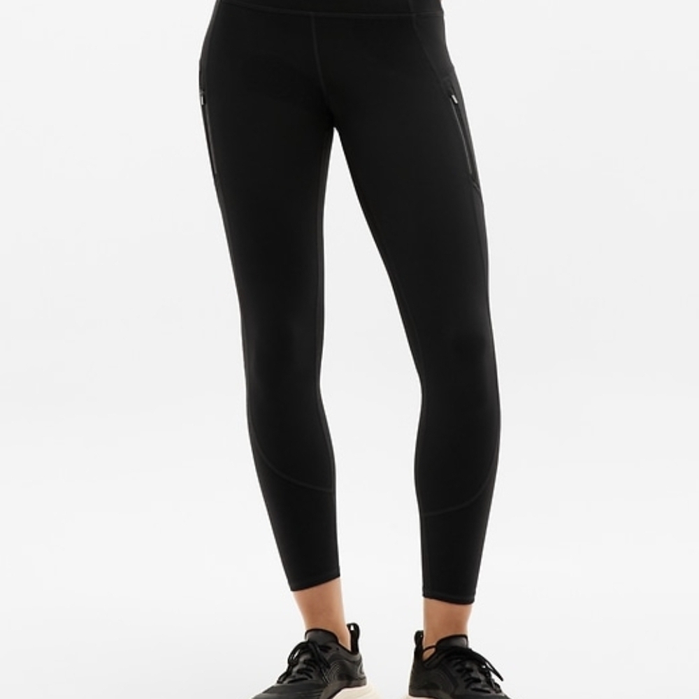 Athleta Black Rainer Leggings (Cold Weather)